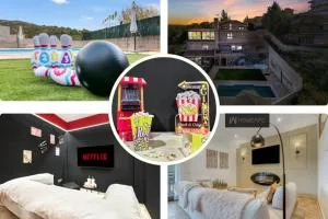 Villa de lujo de piedra, Cine para niños, Barbacoa, Vistas - Guadalix de la Sierra