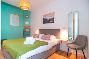 Appartements Escale jardin - Joli apt proche gare avec jardin : photos des chambres