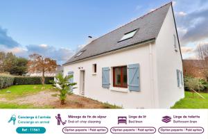 Maisons de vacances Maison pour 10 - 650 m du Golfe - Pen Castel : photos des chambres