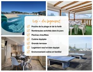 Mobil home tout confort dans parc résidentiel de loisirs