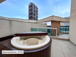 Book Santos Apê 2702 e 2703 com Jacuzzi & vista Mar