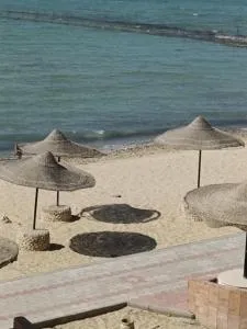 شاليه فيلا فندقي سياحي علي البحر مباشرة بحديقة خاصة - Suez