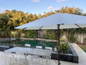 Blue Palm Villa with Private Pool & Tropical Garden