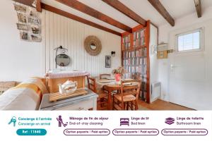 Maisons de vacances Escapade calme avec piscine a 400m de la plage : photos des chambres