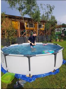 Domek letniskowy zielony-całoroczny