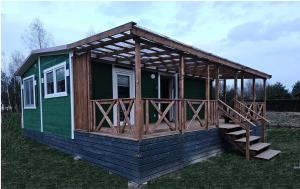 Domek letniskowy zielony-całoroczny