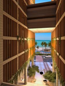 Flat no New Time à beira-mar em Pajuçara Cama Queen