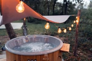 Sallands natuurhuisje Hellendoorn hottub Metz