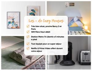 Appartements Room Proche Paris & Bercy 2 - Cozy Houses : photos des chambres