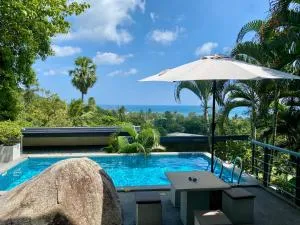 Ko Samui Seaview pool villa Paris with car - Laem Set