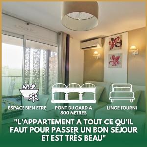 L'Aqueduc - Pont du Gard à 800 m