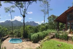 Cantinho do Bem - Lindo Chalé com piscina exclusiva e vista pra Serra do Mar! - Cacutu