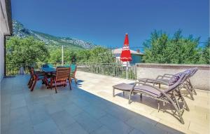 Stunning Apartment In Tribalj With Kitchen 