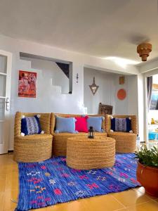 Villa vue mer TAMRAGHT avec piscine et terrasses 15 lits