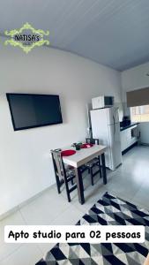 Studio aconchegante para duas pessoas