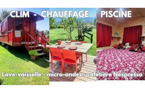 Sejours a la campagne La Roulotte du Cagire - 4 pers - Pyrenees : photos des chambres