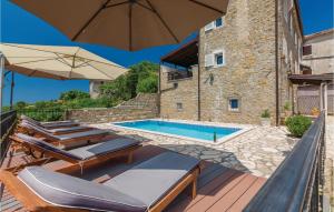Gorgeous Home In Momjan With Heated Swimming Pool 