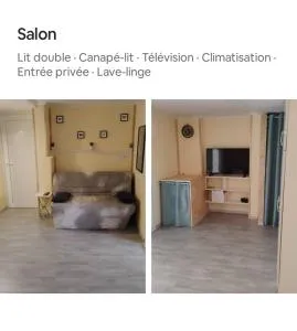 T1 28m2 en RDC avec jardin et piscine - 撒莱