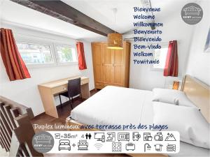 Maisons de vacances Duplex lumineux avec terrasse pres des plages : photos des chambres