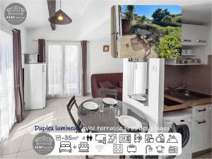 Maisons de vacances Duplex lumineux avec terrasse pres des plages : photos des chambres