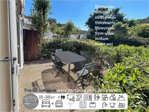 Maisons de vacances Duplex lumineux avec terrasse pres des plages : Maison 1 Chambre