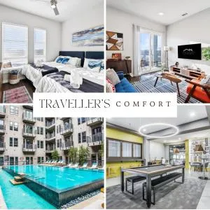 Downtown Fort Worth Luxe Retreat, Pool, Gym and Free Parking - Edgecliff Village