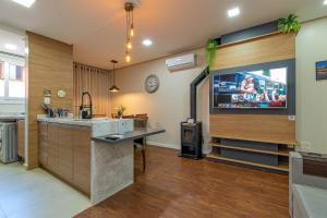 Uma quadra da Catedral em Canela