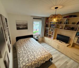 hébergement pour 3 personnes, 2 chambres