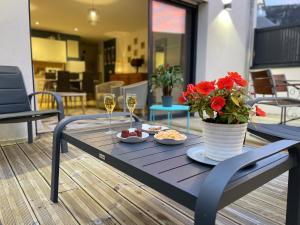 Appartements Plein centre Auray - Spacieux duplex T2 avec grande terrasse ensoleillee : photos des chambres