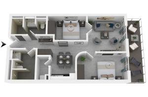 Boddenperle - 5-Sterne-Ferienwohnung mit Ostbalkon, 2 Bädern & Strandhaus-Charme
