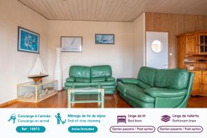 Maisons de vacances Maison pour 6 - jardin et terrasse - 300m plage : photos des chambres