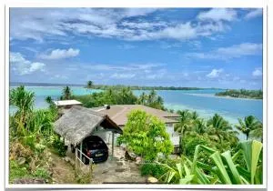Maison avec vue exceptionnelle lagon et mer, accès privé lagon - Teapaa