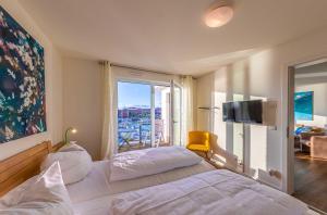 Hafenperle - Apartment mit Balkon & Wellnessbereich in der Hafenresidenz