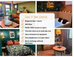Maisons de vacances Suite LIANA - SPA- SAUNA : photos des chambres