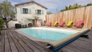 Villa avec piscine à deux pas des pistes cyclables - Rivedoux-Plage