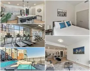 2 Bedroom APT - Mins to City Center - GYM - 65 TV - 南乔丹