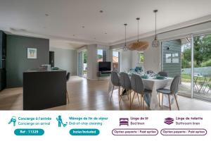 Maisons de vacances Maison avec piscine pour 8 adultes - 2 enfants : photos des chambres