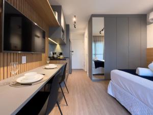 Studio novo Brooklin com Piscina no Rooftop