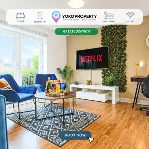 Stylish Apartment with Balcony, Free Parking, Fast Wifi and Smart TV with Sky and Netflix by Yoko Property - Wavendon