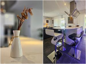 Appartements Elegant T3 tout equipe et confort proche parc expo et Arena : photos des chambres