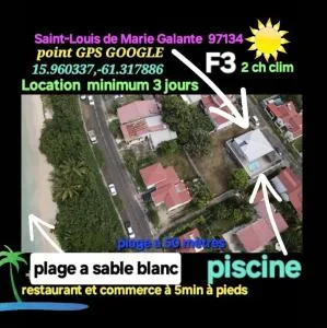 Villa 911, Piscine et plage à 1 minute - Saint-Louis