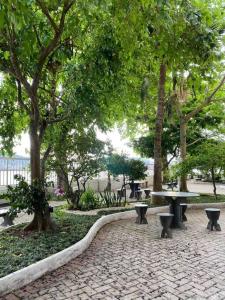 Apartamento em São Vicente Pé na areia