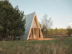 Minimalistyczny domek przy Kampinosie - Goławin