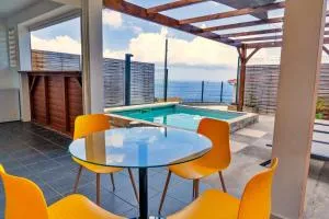 Villa Bon manjé cosy, piscine privative & vue Mer - Fond Boucher