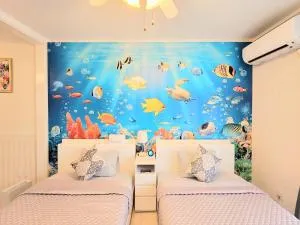 Villa Blu Okinawa Chatan 3-3 ヴィラブルー沖縄北谷3-3 "沖縄アリーナ徒歩圏内の民泊ホテル" - Kadena