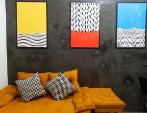 Studio na Praia de Copacabana, maquina de lavar