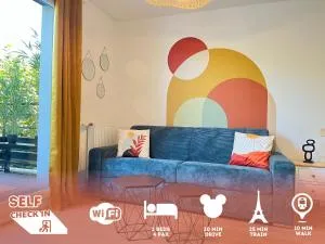 Le 24 Nautic, Appartement douillet Bassin olympique Disneyland & Paris avec parking - Torcy
