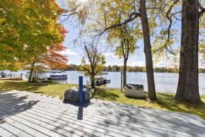 Lakefront Home with Dock Firepit & Private Deck