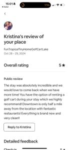 FunTropicalTinyHomeGolfCartLake