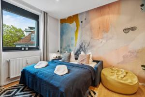 maremar - City Design Apartment - 2 Schlafzimmer - Luxus Boxspringbetten - Küche - Highspeed WIFI - Arbeitsplätze